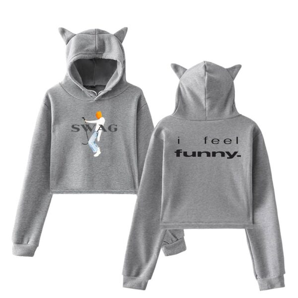 Justin Bieber Cropped Hoodie #4 - Image 4