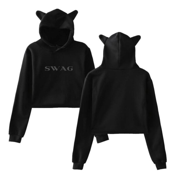 Justin Bieber Swag Cropped Hoodie #16 - Image 2