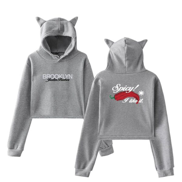 Justin Bieber Cropped Hoodie #1 - Image 4