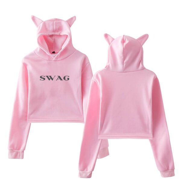 Justin Bieber Swag Cropped Hoodie #16 - Image 5