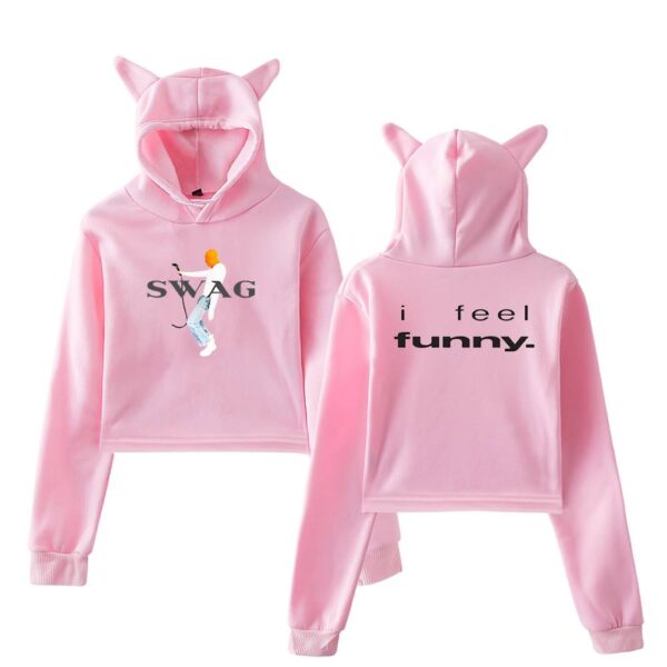 Justin Bieber Cropped Hoodie #4 - Image 5