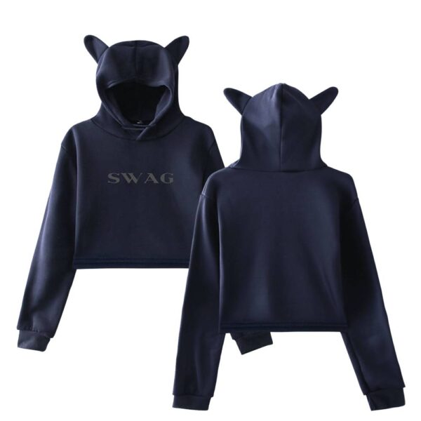Justin Bieber Swag Cropped Hoodie #16 - Image 4