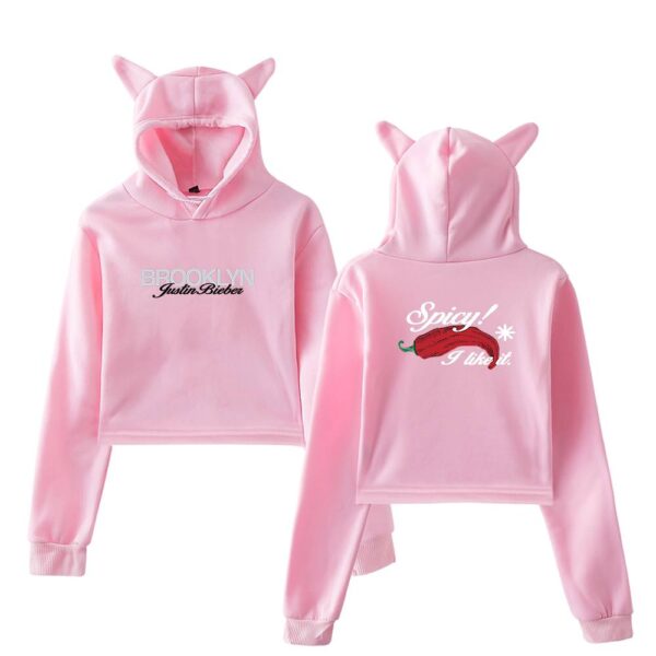 Justin Bieber Cropped Hoodie #1 - Image 5
