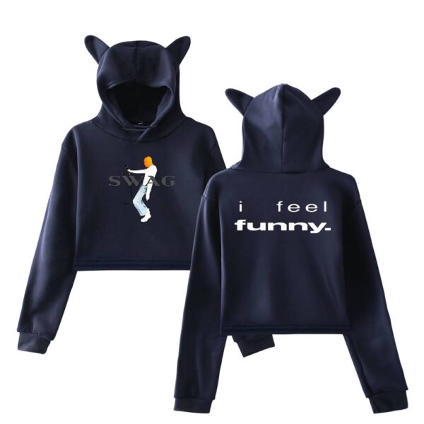 Justin Bieber Cropped Hoodie #4 - Image 3