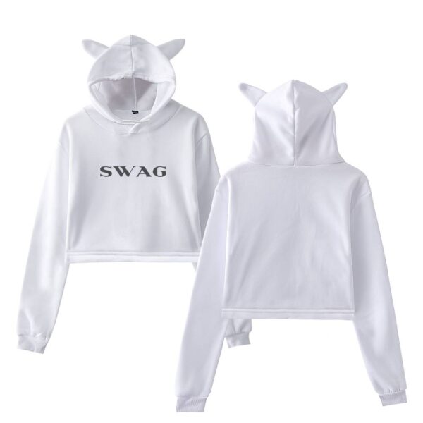 Justin Bieber Swag Cropped Hoodie #16 - Image 3