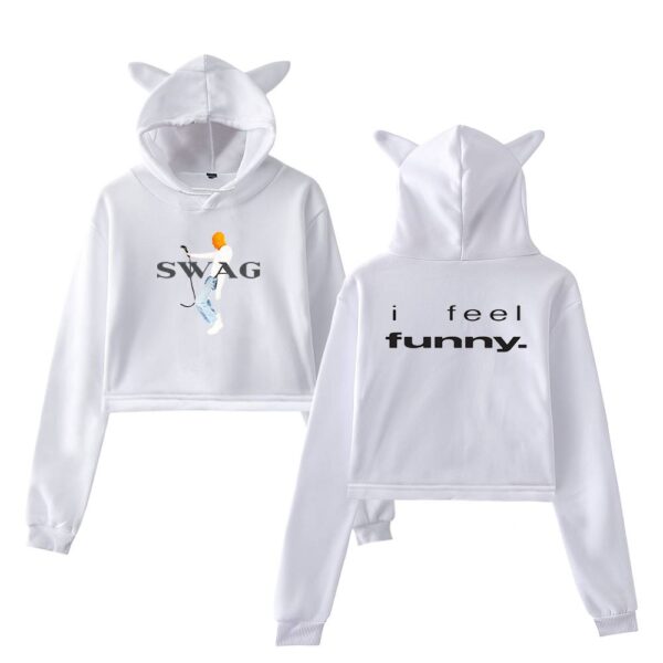 Justin Bieber Cropped Hoodie #4 - Image 2