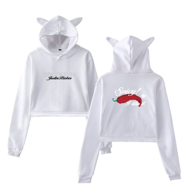 Justin Bieber Cropped Hoodie #1