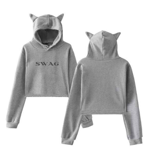 Justin Bieber Swag Cropped Hoodie #16